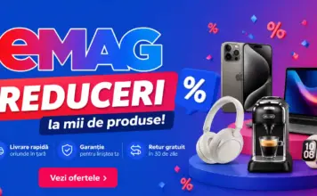 eMAG are Reduceri Nebune, Prețuri cu EXTRA 40% mai Mici Astăzi