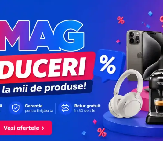 eMAG are Reduceri Nebune, Prețuri cu EXTRA 40% mai Mici Astăzi