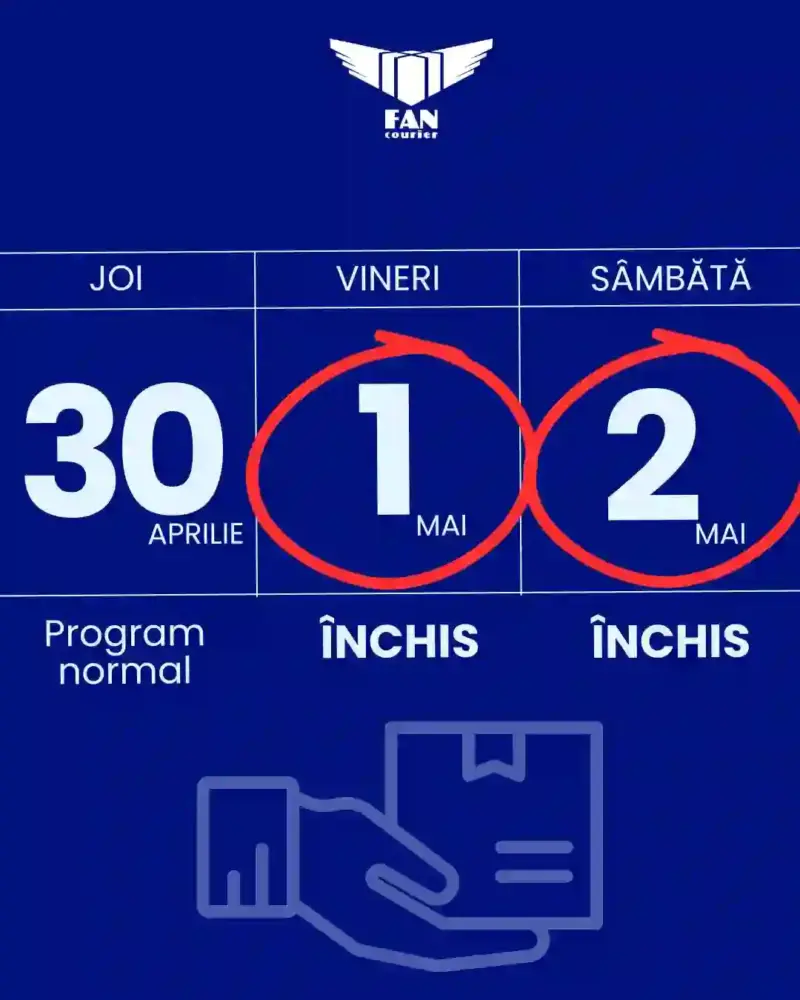 program FAN Courier 1 - 4 mai 2026 program FAN Courier 1 - 4 mai 2026