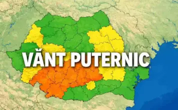 2 Coduri Galbene cu ALERTE Meteo Nowcasting de Vreme cu Vânt Puternic Emise de Administrația Națională de Meteorologie în R