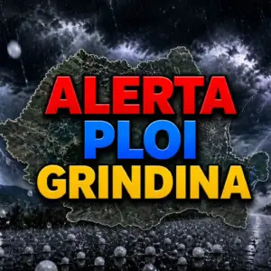 Avertizare Meteo Nowcasting de Grindină de la Administrația Națională de Meteorologie cu Vreme Ploioasă pe 7 Mai 2026