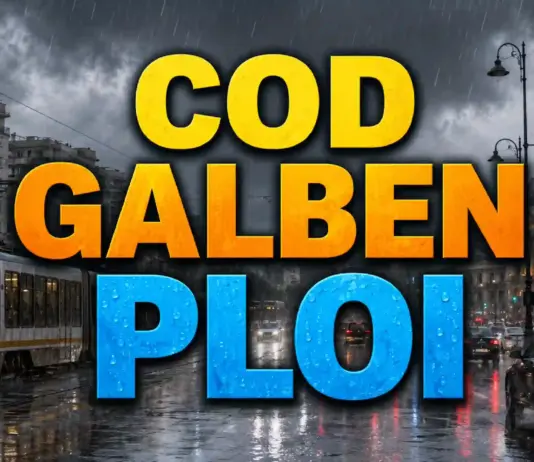 Cod GALBEN pentru Vreme cu Ploaie și Vânt cu Avertizarea Meteo NOWCASTING Emisă de ANM pentru 10 Mai 2026 în România