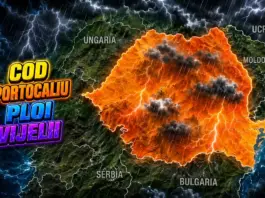Cod PORTOCALIU de Ploi Torențiale și Vânt Puternic Avem Emis cu Atenționări Meteo ANM de Ultimă Oră pentru 16 Mai 2026