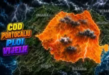 Cod PORTOCALIU de Ploi Torențiale și Vânt Puternic Avem Emis cu Atenționări Meteo ANM de Ultimă Oră pentru 16 Mai 2026