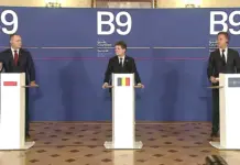 Nicușor Dan Vorbește despre NATO 3.0, Sprijinirea Moldovei și Ucrainei după Summitul B9 de la București (VIDEO) Nicusor DAN Mark Rutte Karol Nawrocki Summit B9 Bucuresti 2026