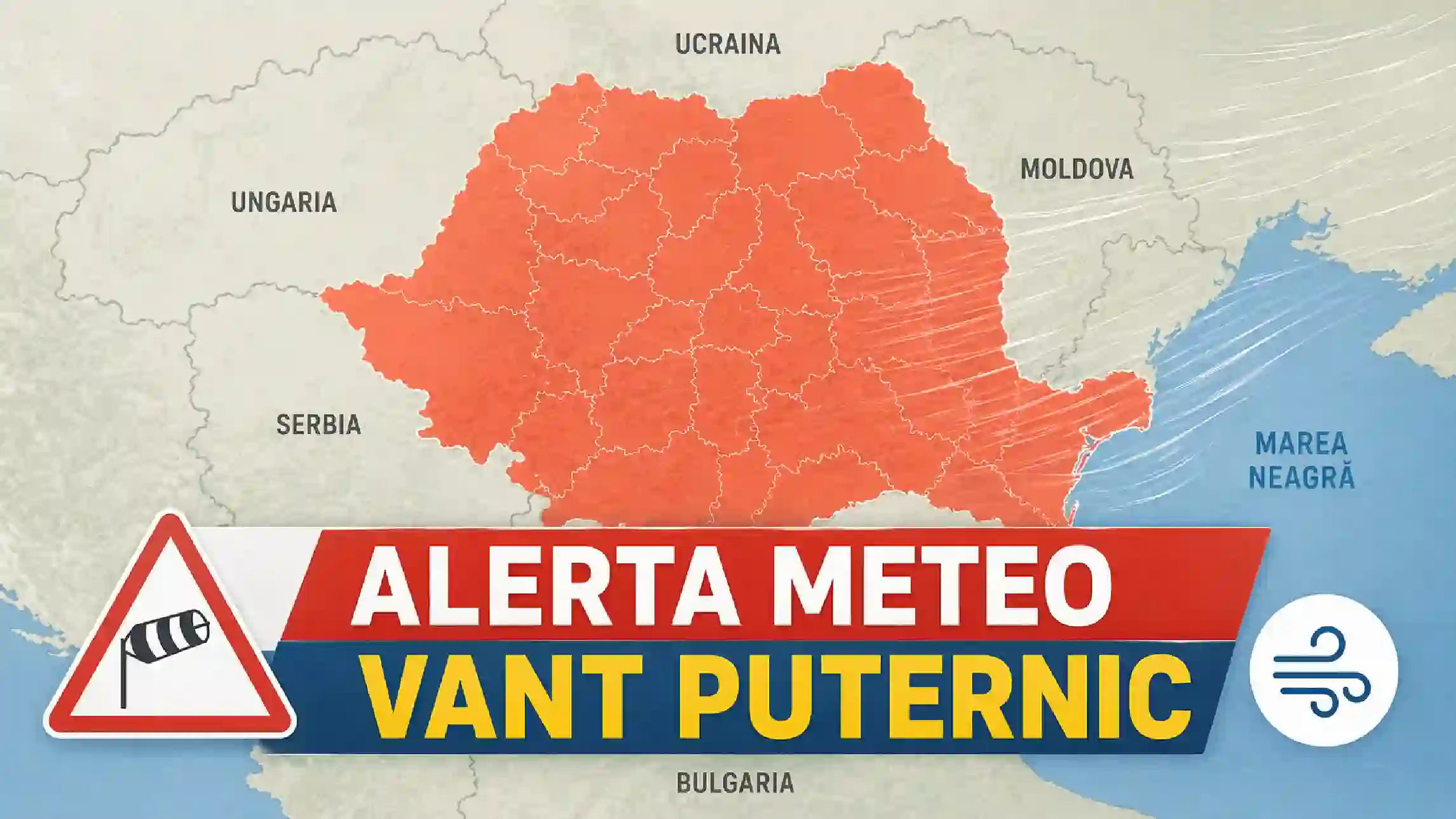 Vânt Puternic, Ploi Torențiale, Grindină Anunțate de Administrația Națională de Meteorologie într-o Informare Meteo de Vrem