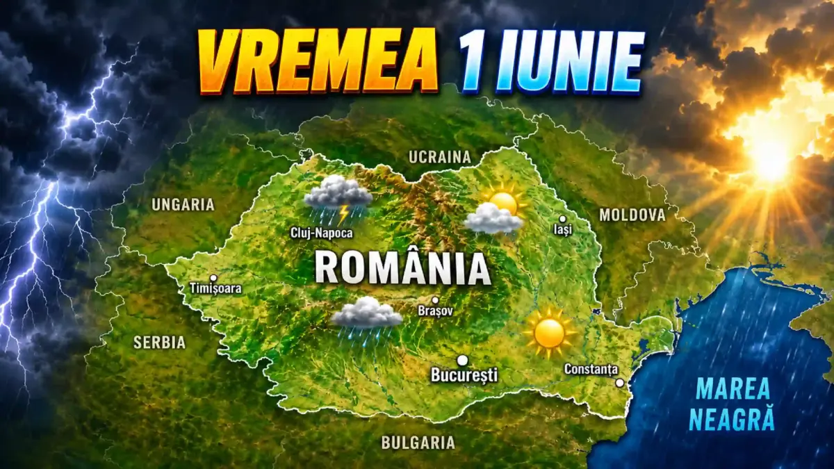 Vremea pe 1 Iunie 2026 cu Estimările Meteo ale Administrației Naționale ...
