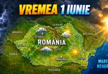 Vremea pe 1 Iunie 2026 cu Estimările Meteo ale Administrației Naționale de Meteorologie pentru Ploi, Vânt și Temperaturi în România Vremea pe 1 Iunie 2026 cu Estimările Meteo ale Administrației Naționale de Meteorologie pentru Ploi, Vânt și Temperaturi în România