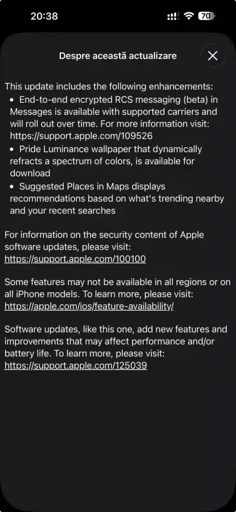 iOS 26.5 lista schimbări iOS 26.5 lista schimbări