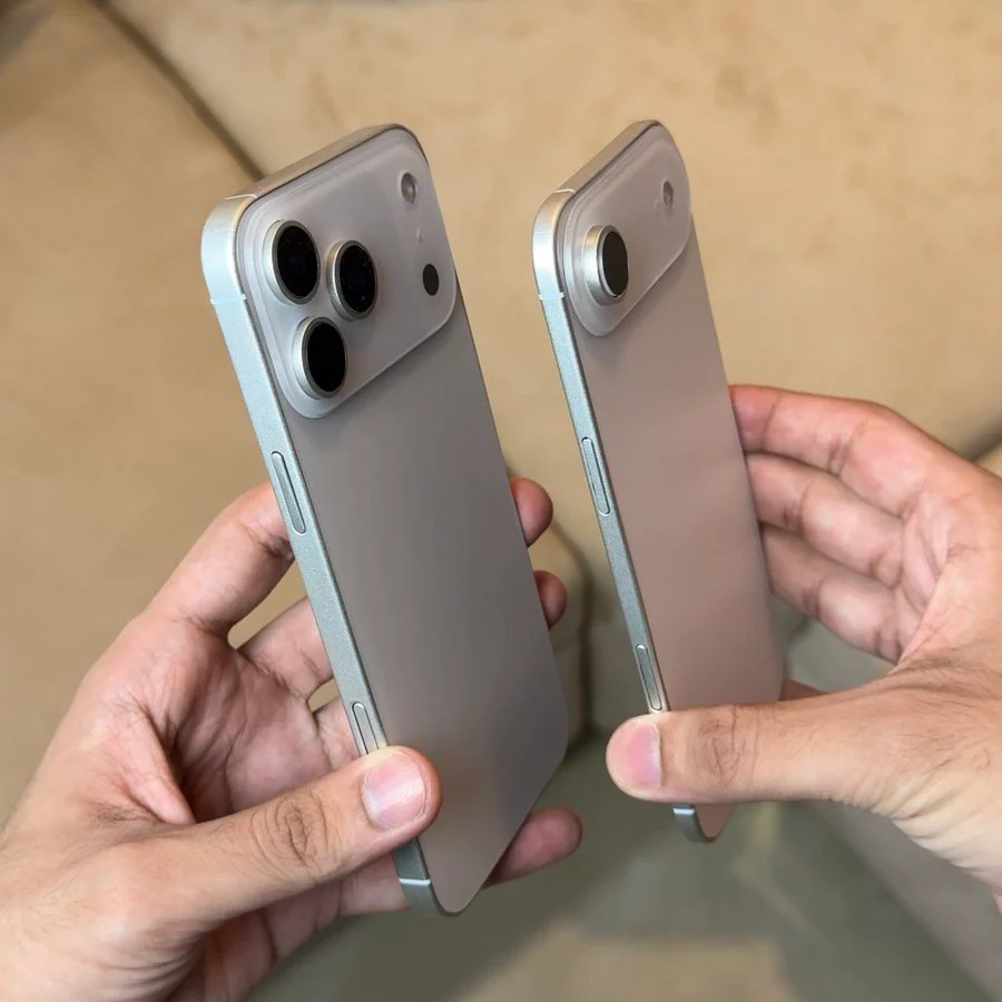 iPhone 17 Pro vs iPhone Air grosime iPhone 17 Pro vs iPhone Air grosime