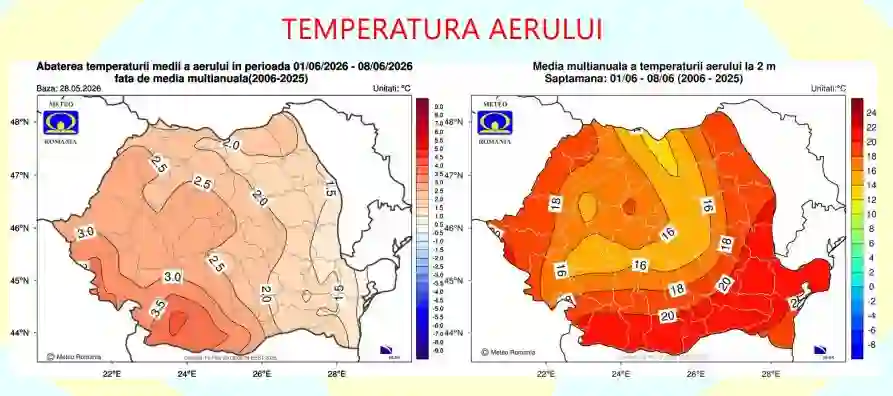 prognoza meteo România estimări temperaturi | iDevice.ro prognoza meteo România estimări temperaturi