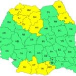 ANM harta cod galben canicula 34 grade Romania 22 iunie 2026 | iDevice ANM harta cod galben canicula 34 grade Romania 22 iunie 2026