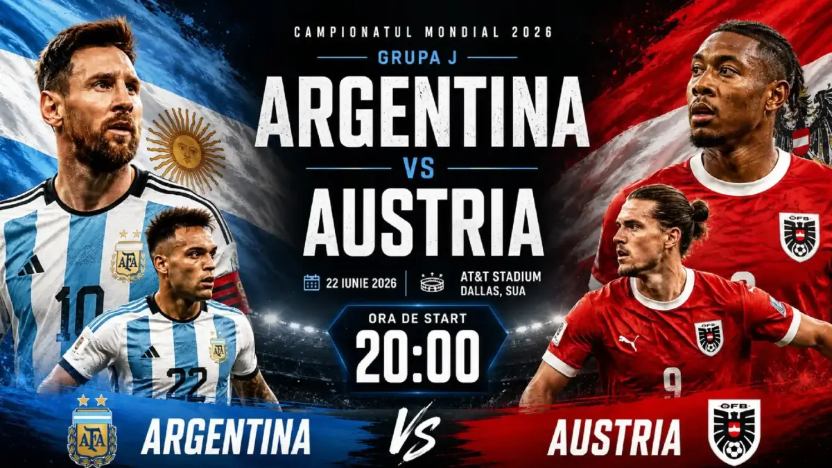 ARGENTINA - AUSTRIA LIVE ANTENA 1 Meci Lionel Messi Cupa Mondiala FIFA 2026 ARGENTINA - AUSTRIA LIVE ANTENA 1 Meci Lionel Messi Cupa Mondiala FIFA 2026