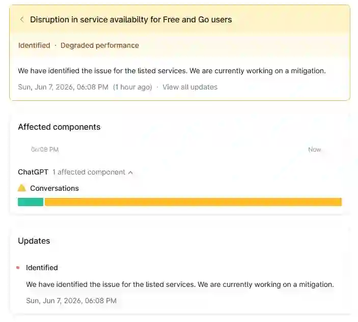 ChatGPT nu merge cont free go ChatGPT nu merge cont free go
