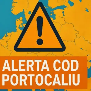 Cod PORTOCALIU Meteo de Ploi EXTREME si Vant Puternic (VIJELIE) Emis de ANM cu Vreme Extrema in Romania pe 11 Iunie 2026