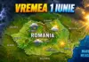 Coduri Galbene cu ATENȚIONĂRI de Ploi Torențiale și Vânt Puternic Emise de ANM cu Vremea în România pe 1 Iunie 2026 Coduri Galbene cu ATENȚIONĂRI de Ploi Torențiale și Vânt Puternic Emise de ANM cu Vremea în România pe 1 Iunie 2026