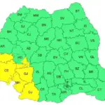 Harta cod galben avertizari meteo ploi torentiale 3 iunie 2026 Romania | iDevice.ro Harta cod galben avertizari meteo ploi torentiale 3 iunie 2026 Romania