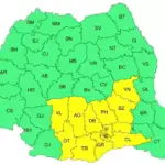 Harta cod galben avertizari meteo vant puternic 3 iunie 2026 Romania | iDevice.ro Harta cod galben avertizari meteo vant puternic 3 iunie 2026 Romania