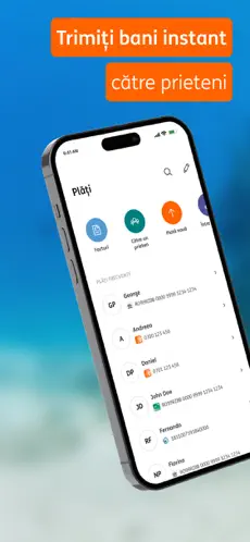 ING HomeBank iPhone trimite bani ING HomeBank iPhone trimite bani
