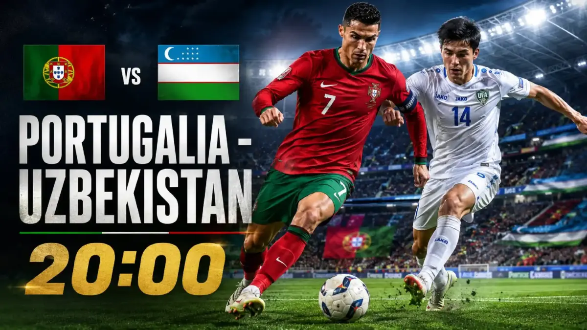 PORTUGALIA - UZBEKISTAN LIVE ANTENA 1 Meci Cristiano Ronaldo Cupa Mondiala FIFA 2026 PORTUGALIA - UZBEKISTAN LIVE ANTENA 1 Meci Cristiano Ronaldo Cupa Mondiala FIFA 2026
