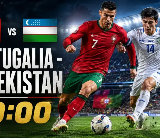 PORTUGALIA - UZBEKISTAN LIVE ANTENA 1 Meci Cristiano Ronaldo Cupa Mondiala FIFA 2026