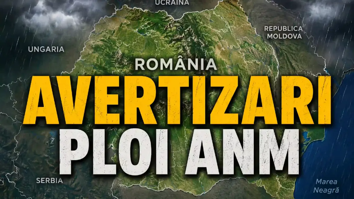 Ploi TORENTIALE Vant PUTERNIC 2 Atentionari Meteo Cod Galben Ultima Ora Emise ANM Vreme Rea Romania 8 Iunie 2026