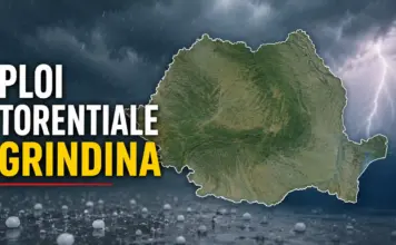 Ploi Torențiale, Grindină, Descărcări Electrice Anunțate de ANM cu Avertizări Meteo Cod Galben de Vreme Rea pe 4 Iunie 2026
