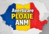 Vânt Puternic și Ploi Torențiale Anunțate de Administrația Națională de Meteorologie cu Avertizări Cod Galben de Vreme Seve