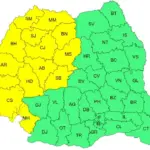 harta ANM cod galben canicula Romania, vremea si temperaturile | iDevice harta ANM cod galben canicula Romania, vremea si temperaturile