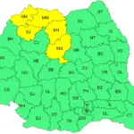 harta ANM cod galben canicula nord-estul Romaniei 21 iunie 2026 | iDevice harta ANM cod galben canicula nord-estul Romaniei 21 iunie 2026