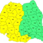 harta ANM cod galben meteo canicula estul Romaniei 21 iunie 2026 | iDevice harta ANM cod galben meteo canicula estul Romaniei 21 iunie 2026