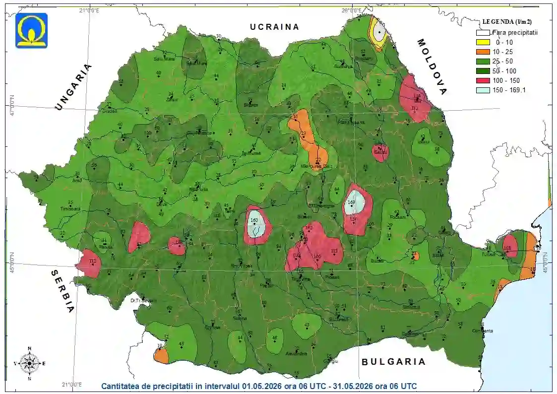 harta context sinoptic vreme Romania 1 iunie 2026 harta context sinoptic vreme Romania 1 iunie 2026