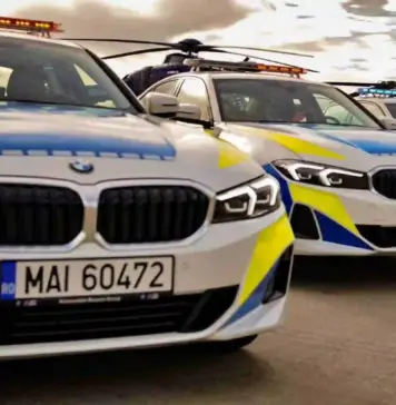 Atentionarea Politiei Romane privind Cupa Mondiala 2026 masini de politie BMW 330