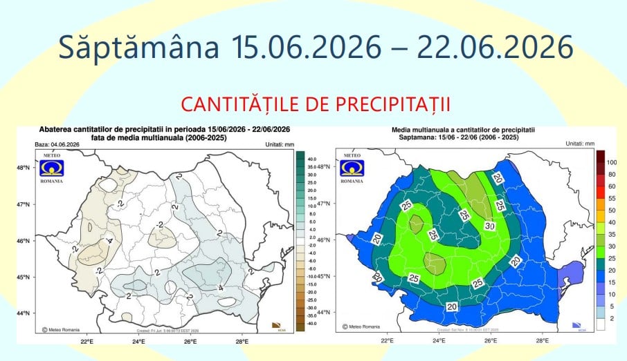 prognoza meteo ANM cu temperatura pentru Săptămâna 15.06.2026 – 22.06.2026 prognoza meteo ANM cu temperatura pentru Săptămâna 15.06.2026 – 22.06.2026