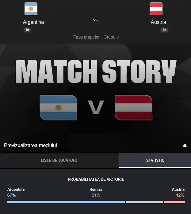 pronostic ARGENTINA - AUSTRIA LIVE ANTENA 1 Meci Lionel Messi Cupa Mondiala FIFA 2026 pronostic ARGENTINA - AUSTRIA LIVE ANTENA 1 Meci Lionel Messi Cupa Mondiala FIFA 2026