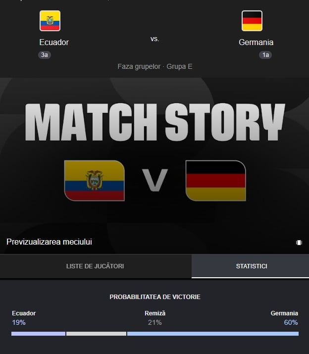 pronostic ECUADOR - GERMANIA LIVE ANTENA 1 Meci Cupa Mondiala FIFA 2026 pronostic ECUADOR - GERMANIA LIVE ANTENA 1 Meci Cupa Mondiala FIFA 2026
