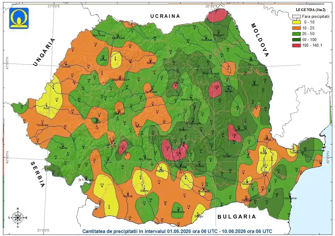 vreme rece Romania harta ANM vreme rece Romania harta ANM