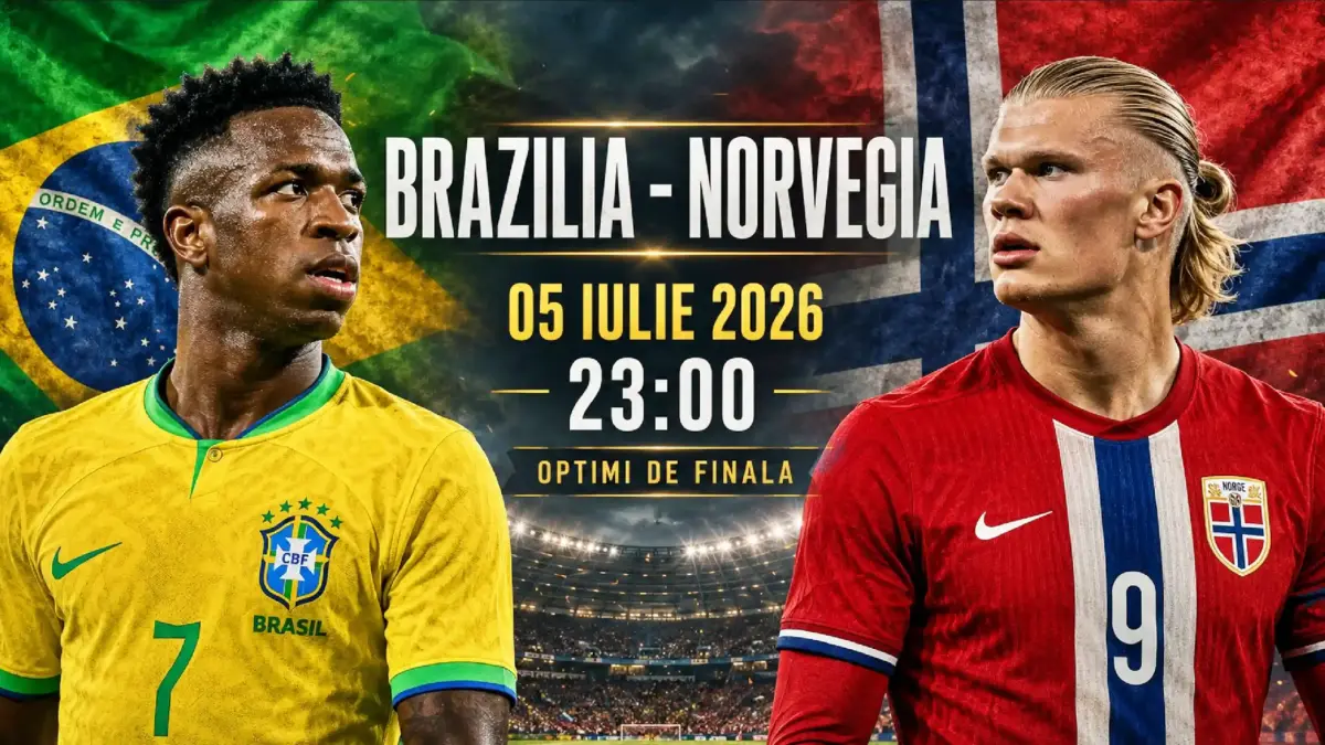 BRAZILIA - NORVEGIA LIVE ANTENA 1 Meci Vinicius Jr. Erling Haaland Cupa Mondiala FIFA 2026 | iDevice.ro BRAZILIA - NORVEGIA LIVE ANTENA 1 Meci Vinicius Jr. Erling Haaland Cupa Mondiala FIFA 2026