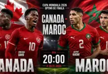 CANADA – MAROC LIVE ANTENA 1, Meci cu Achraf Hakimi la Cupa Mondiala FIFA 2026 CANADA - MAROC LIVE ANTENA 1 Meci Achraf Hakimi Cupa Mondiala FIFA 2026