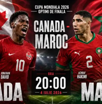 CANADA – MAROC LIVE ANTENA 1, Meci cu Achraf Hakimi la Cupa Mondiala FIFA 2026 CANADA - MAROC LIVE ANTENA 1 Meci Achraf Hakimi Cupa Mondiala FIFA 2026