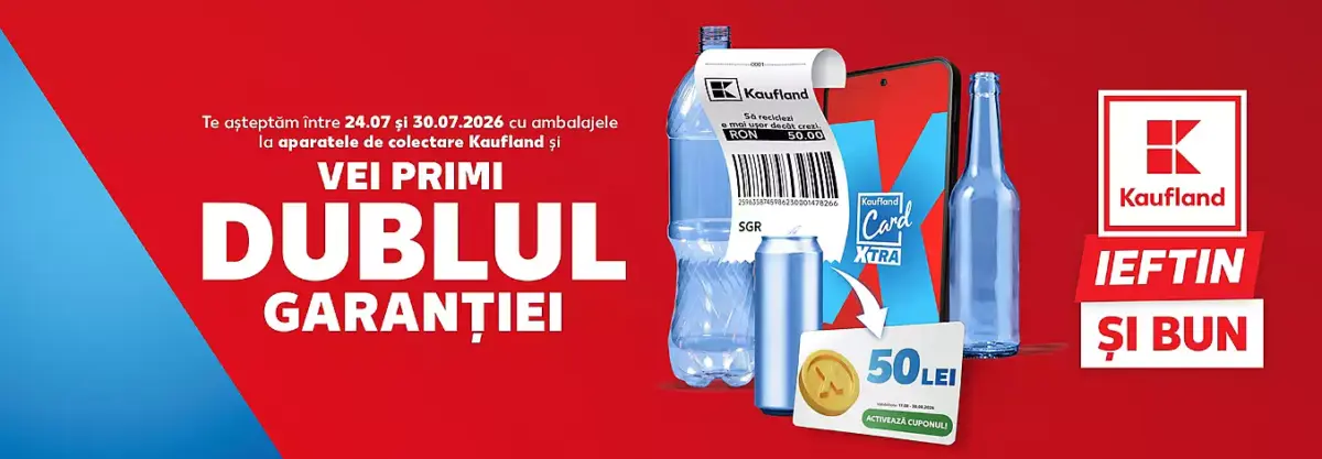 Kaufland dublu garantie sticle reciclare SGR | iDevice.ro Kaufland dublu garantie sticle reciclare SGR