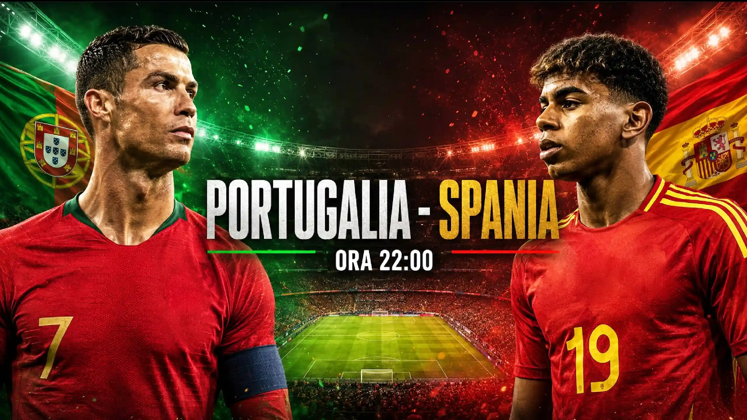PORTUGALIA - SPANIA LIVE ANTENA 1 Cristiano Ronaldo Lamine Yamal Cupa Mondiala FIFA 2026