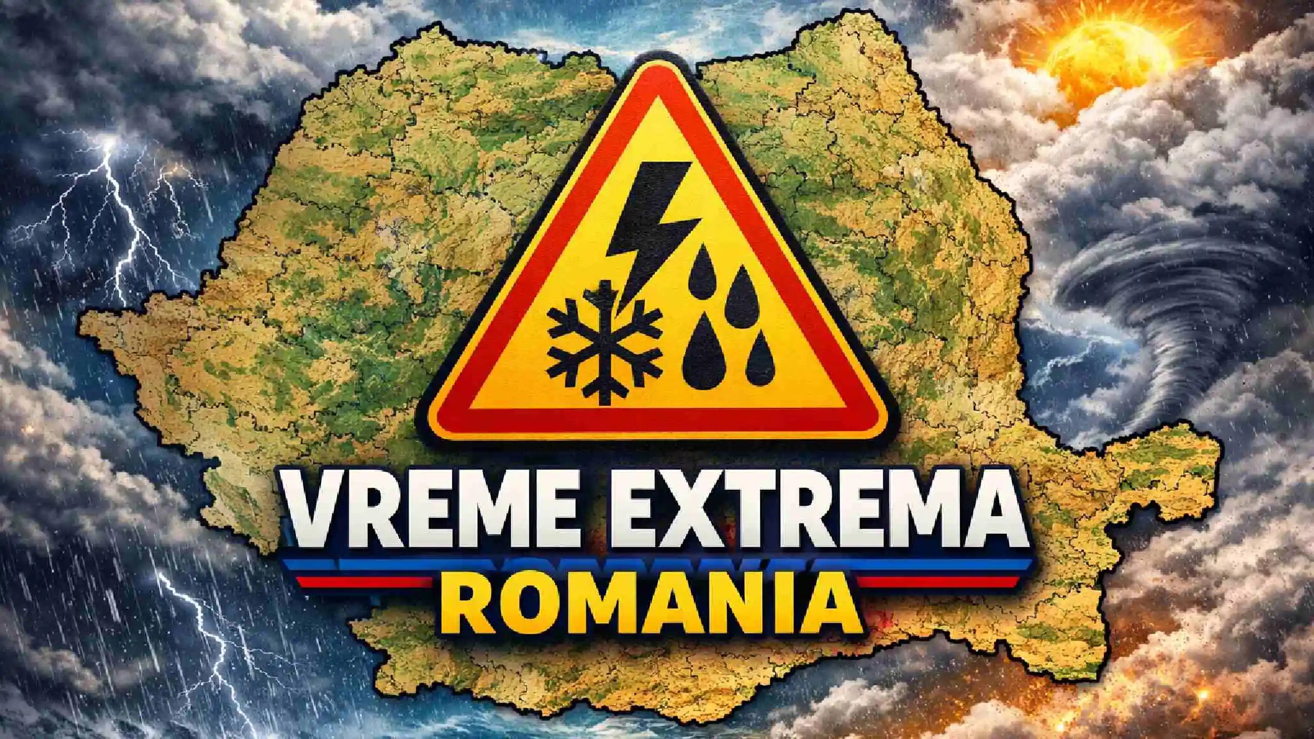Ploi Torentiale, Grindina, Vant Puternic si Descarcari Electrice Anuntate de Codurile PORTOCALII Emise de ANM pe 21 Iulie 2