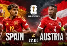 SPANIA – AUSTRIA LIVE ANTENA 1, Meci cu Lamine Yamal la Cupa Mondiala FIFA 2026 SPANIA - AUSTRIA LIVE ANTENA 1 Meci Lamine Yamal Cupa Mondiala FIFA 2026