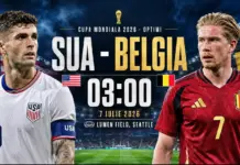 SUA – BELGIA LIVE ANTENA 1 cu Kevin de Bruyne la Cupa Mondiala FIFA 2026 SUA - BELGIA LIVE ANTENA 1 Kevin de Bruyne Cupa Mondiala FIFA 2026