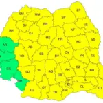 harta ANM cu un cod galben de ploi torentiale si vant puternic pentru aproape toata Romania | iDevice.ro harta ANM cu un cod galben de ploi torentiale si vant puternic pentru aproape toata Romania