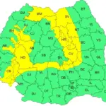 harta anm cod galben ploi torentiale si vant puternic cu vreme rea in Romania pe 14 iulie 2026 | iDevice.ro Map of Sri Lanka's districts showing yellow-highlighted zones and green areas; district codes are labeled in each region.