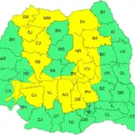 harta anm coduri meteo galbene ploi torentiale si vant puternic ANM in Romania pe 18 iulie 2026 | iDevice.ro harta anm coduri meteo galbene ploi torentiale si vant puternic ANM in Romania pe 18 iulie 2026
