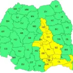 harta avertizare cod galben meteo ANM cu ploi torentiale si vant puternic in Romania pe 13 iulie 2026 harta avertizare cod galben meteo ANM cu ploi torentiale si vant puternic in Romania pe 13 iulie 2026