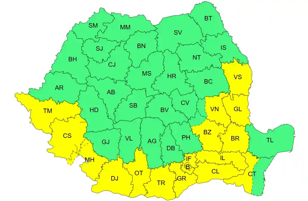 harta cod galben ploi 19 iulie 2026 | iDevice.ro harta cod galben ploi 19 iulie 2026